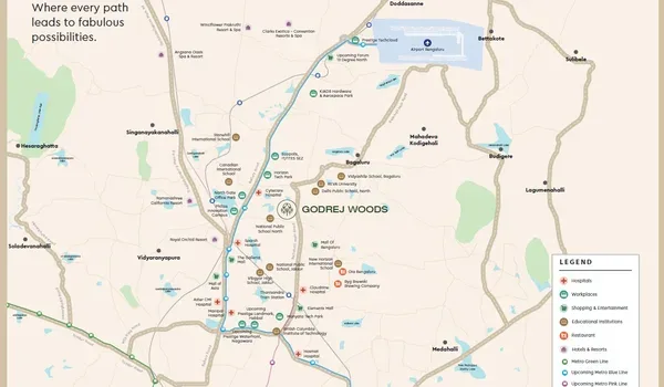Featured Image of Godrej Woods Location